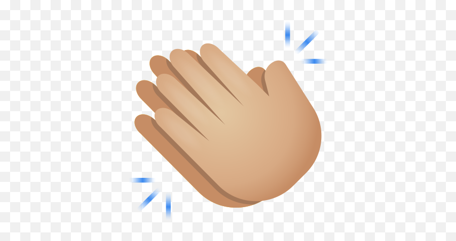 Clapping Hands Medium Light Skin Tone - Safety Glove Emoji,Images Of Clapping Emojis