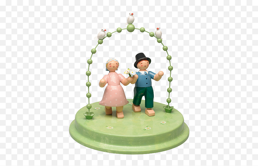 Liebespaar Im Bogen Mit Drei Täubchen Wendt Kühn Emoji,Two Men Holding Hand Emoticon Doll