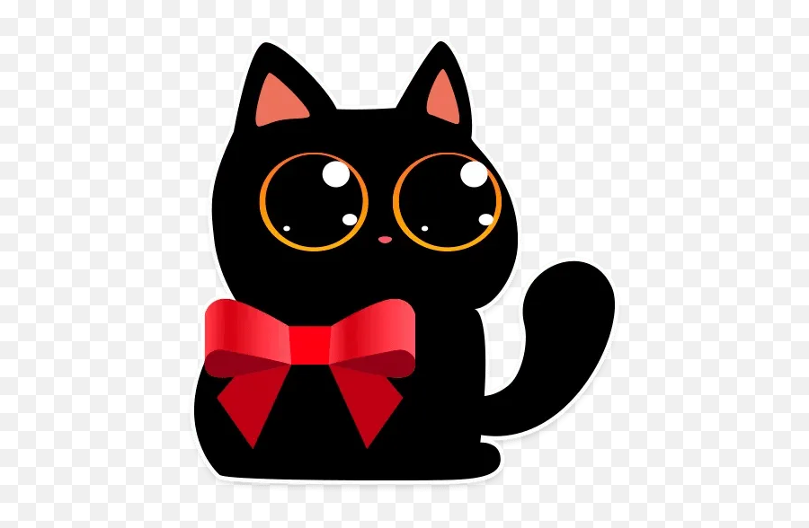 Cat Teftelu201d Stickers Set For Telegram - Animated Stickers Cat Teftel Emoji,Cat Emoji Red Eyes