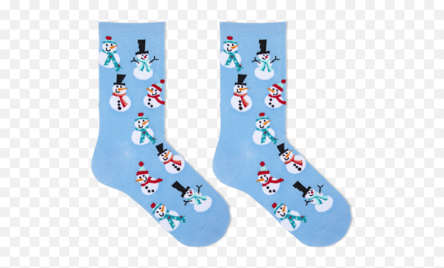 Hot Sox Kidu0027s Sandwich Cookie Crew Socks U2013 Loops U0026 Wales - Girly Emoji,Snowman Snapchat Emoji