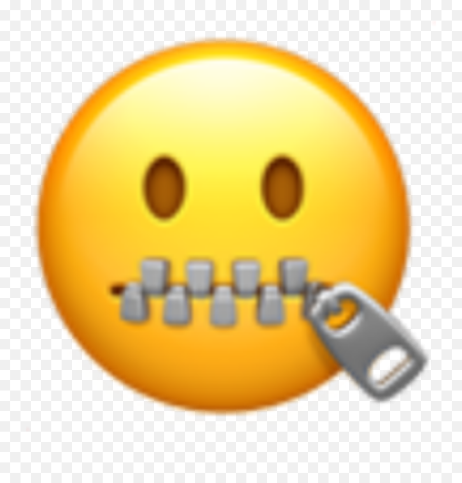 Emoji Emojis Iosemojis Iosemoji Ios - Zipped Mouth Emoji Apple,Emoticons For Speechless
