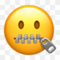 Emoji Emojis Iosemojis Iosemoji Ios - Zipped Mouth Emoji Apple,Emoticons For Speechless