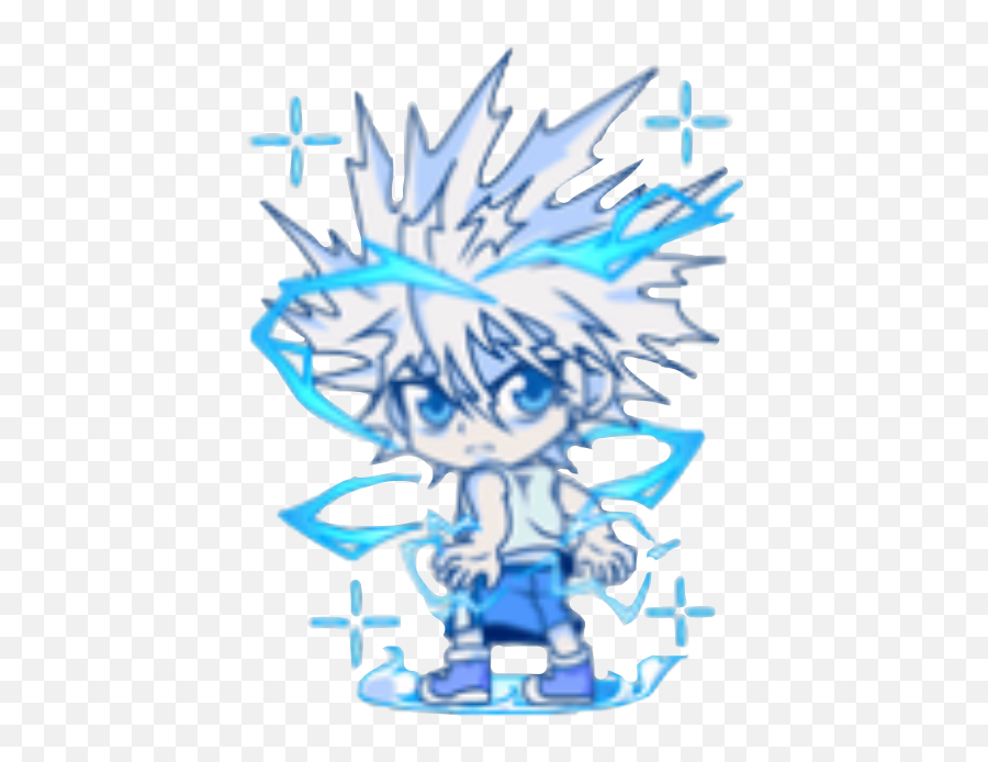 Hxh Killua Godspeed Chibi Sticker By Emoji,Hxh Emojis