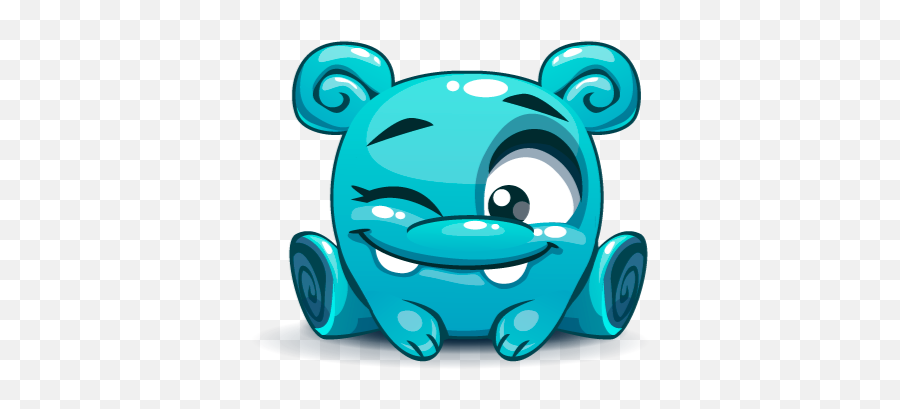 Cute Kawaii Emoji By Ryan Gnocchi,Sad Emoticon Blue