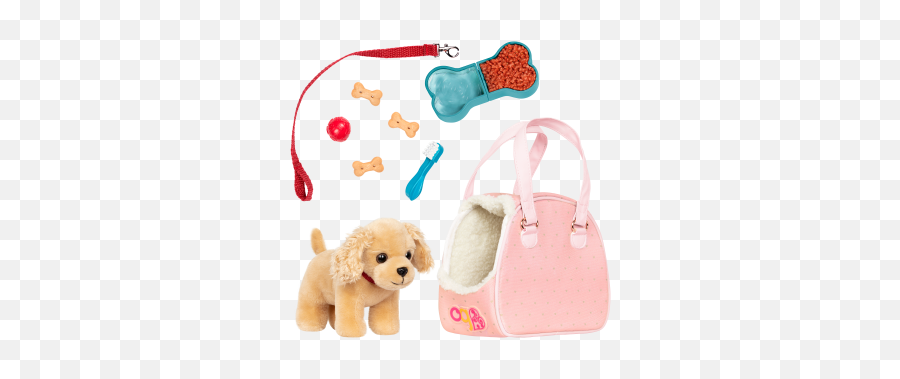 Pets - Our Generation Dolls Emoji,Emoticon Long Blond Haired Girl With Beagle Dog