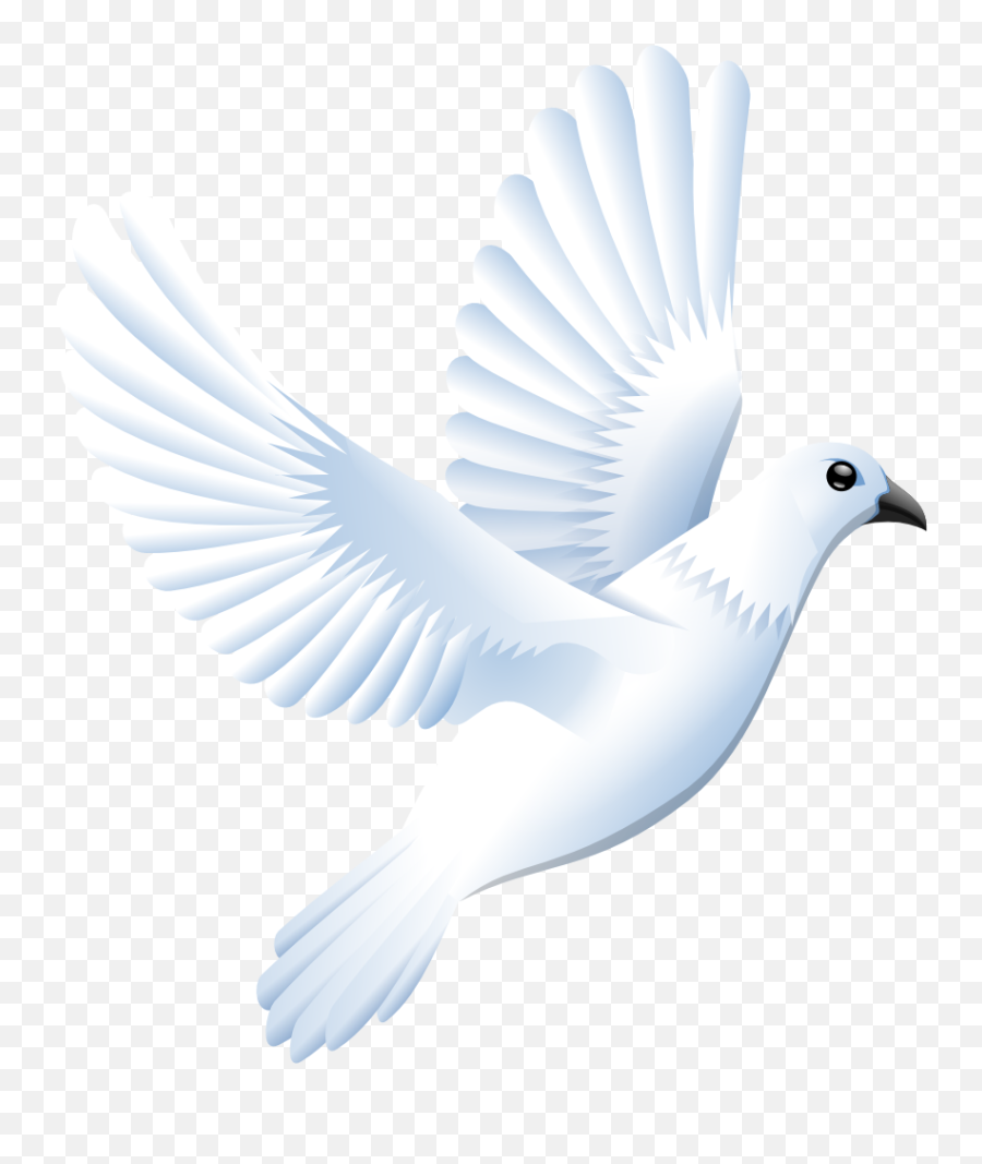White Dove Emoji Clip Art Image - Clipsafari Clipart Flying White Dove Png,Calculator Emoji