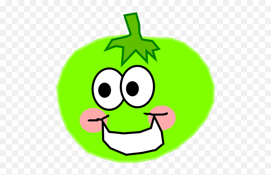 Download Tomato Green - Green Tomato Cartoon Png Image With Emoji,Emoticon Tomatoes Thrown At You