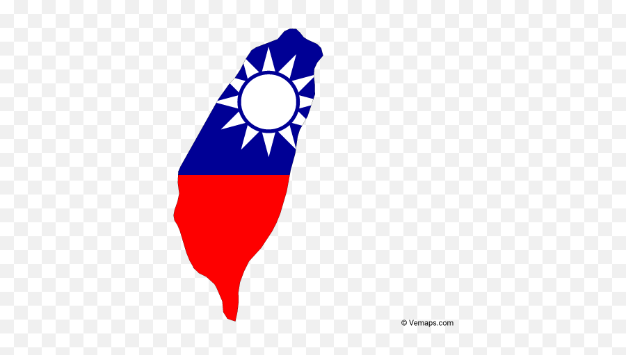 Flag Map Of Taiwan - Taiwan Map Flag Png Emoji,Taiwanese Flag Emoji