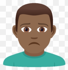 Frowning Joypixels Sticker - Frowning Joypixels Frown Emoji,Darkskin Baby Emoji