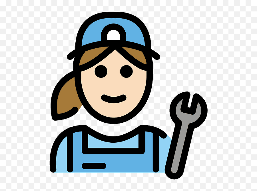 Woman Mechanic Emoji Clipart Free Download Transparent Png,Person On Computer Emoji