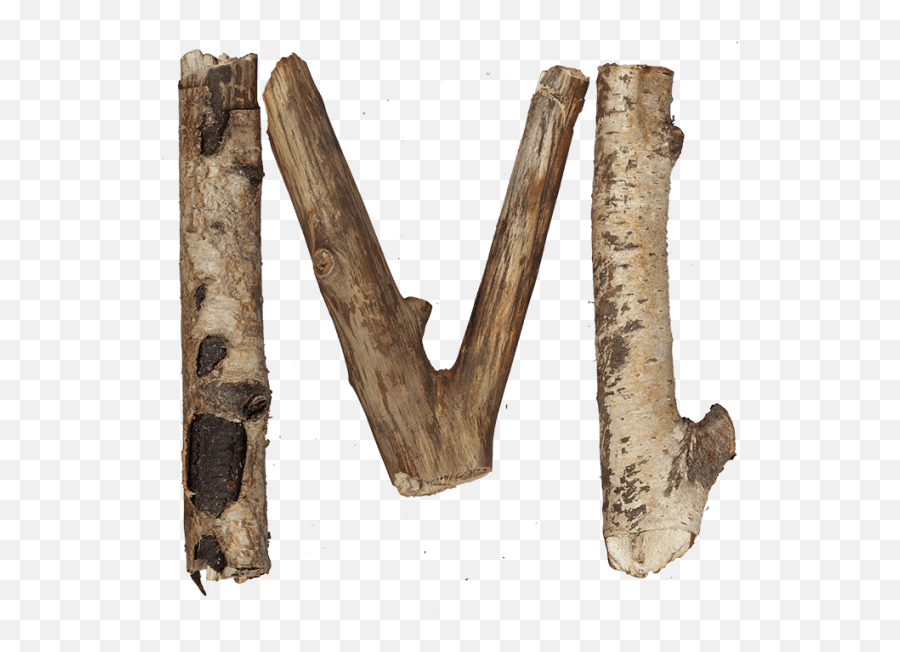 Dry Twigs Font - Letter M Made Out Of Twigs Full Size Png Emoji,Letter M Emoji
