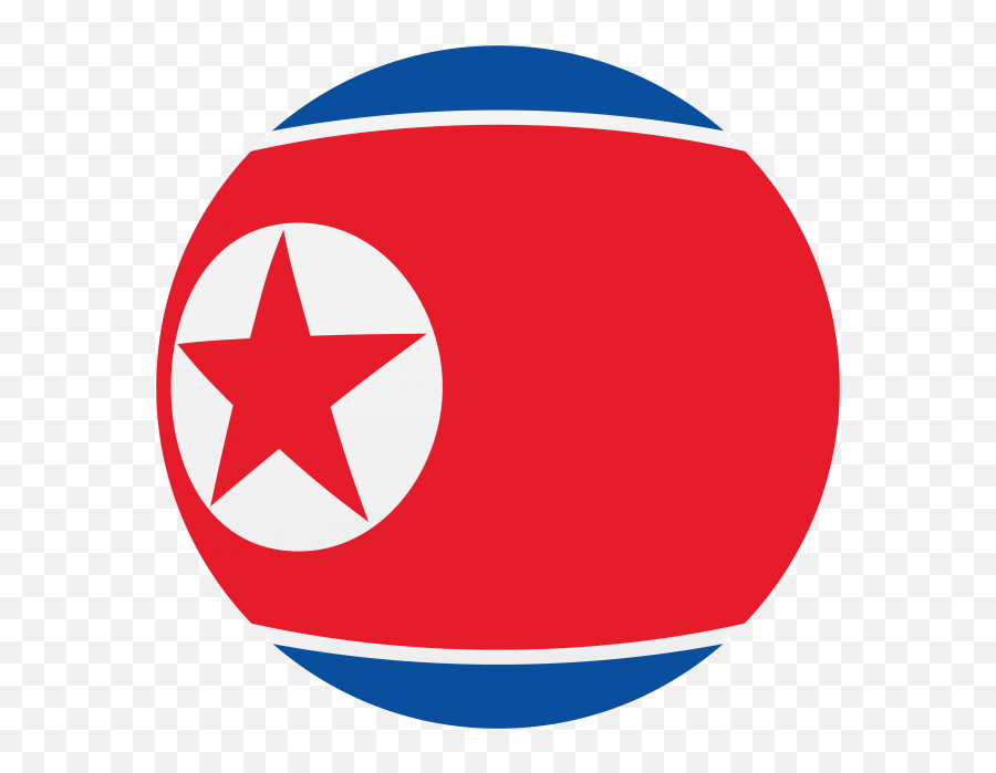 North Korea Round Flag Png Transparent Icon - Freepngdesigncom Emoji,Korea Emoji
