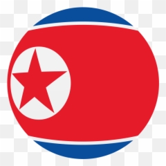 North Korea Round Flag Png Transparent Icon - Freepngdesigncom Emoji,Korea Emoji