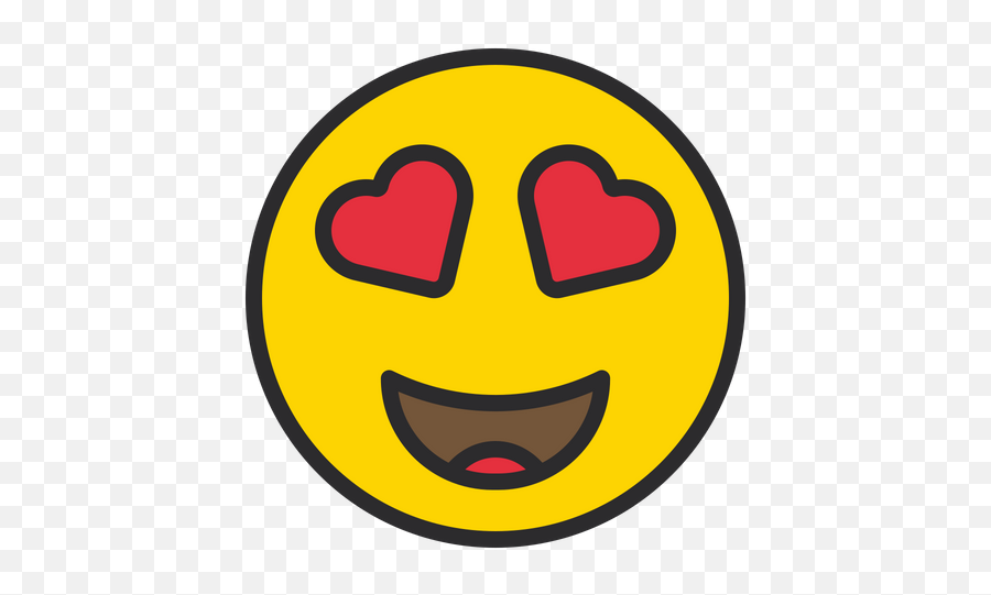Smiling Face With Heart Eyes Emoji Icon - Happy,Grimace Emoji