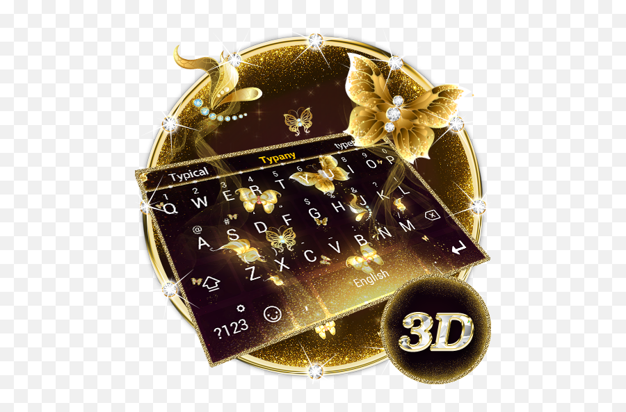 Anime Keyboard Emoji - Rezero Keyboard Wallpapers On Google Gold,Emoji Keyboard With Swype