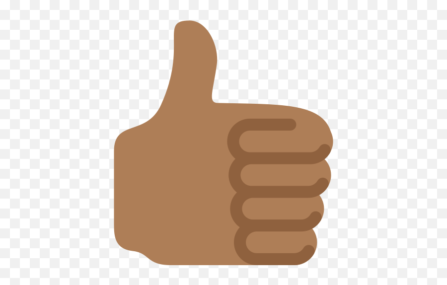Thumbs Up Emoji With Medium - Thumbs Up Emoji Light Brown,Black Thumbs Up Emoji