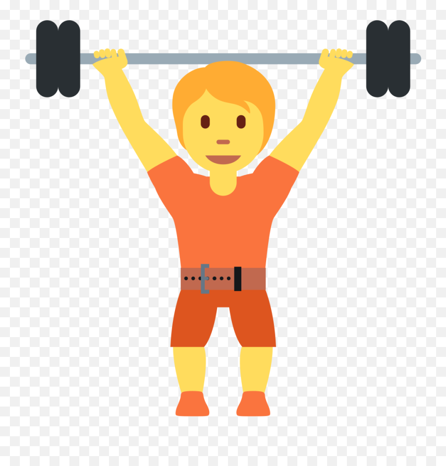 Person Lifting Weights Emoji - Emoji Academia,Weight Emoji