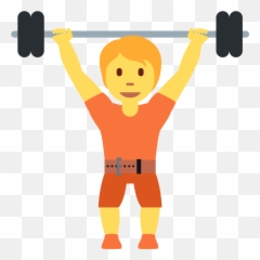 Person Lifting Weights Emoji - Emoji Academia,Weight Emoji