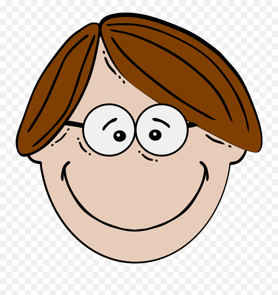 Nerd Boy Teen Child Glasses - Parts A Face Cartoon Emoji,Nerdy Emoticon
