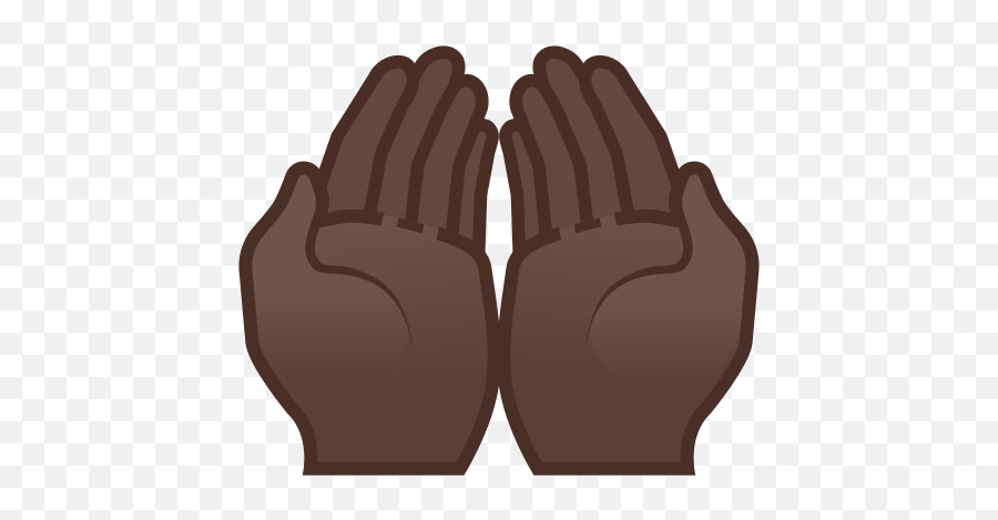 Palms Up Together Emoji With Dark Skin Tone Meaning And - Imagens De Duas Mãos Juntas,Emojis That Go Together