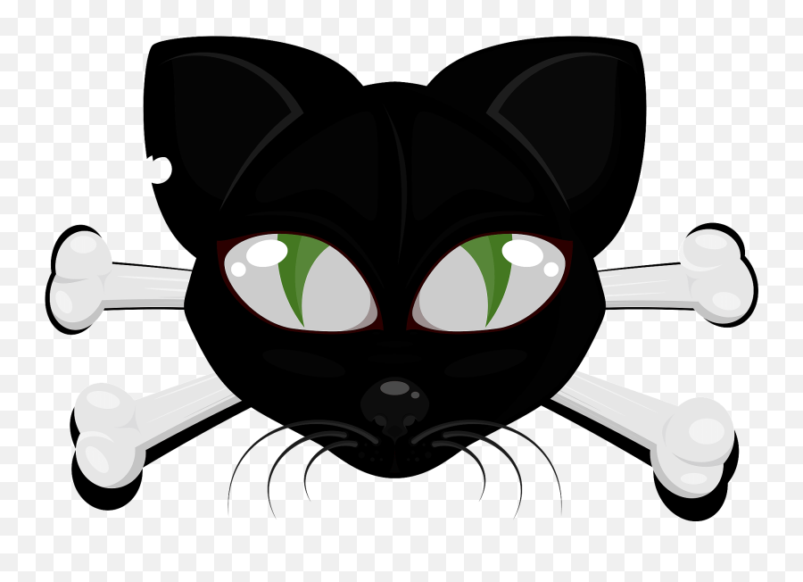 Cat Face With Crossbones Clipart Free Download Transparent - Dot Emoji,Sad Cat Face Emoji