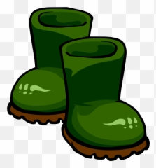 Green Rubber Boots - Club Penguin Green Boots Clipart Full Green Rain Boots Clipart Emoji,Emoji Cheats 21