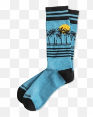 Palm Tree Cushioned Crew Socks - Unisex Emoji,Emoji Socks Men