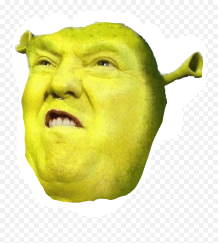 Discover Trending Trump Stickers Picsart - Funny Shrek Memes Emoji,Donald Trump Emoji Gif