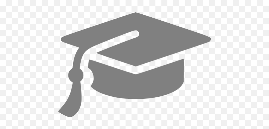 Gray Graduation Cap Icon - Graduation Cap Icon Png Emoji,Graduate Emoticon
