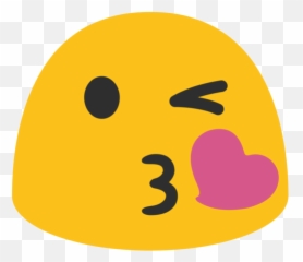 Emoji U1f618 - Android Kissy Face Emoji,18 Emoji