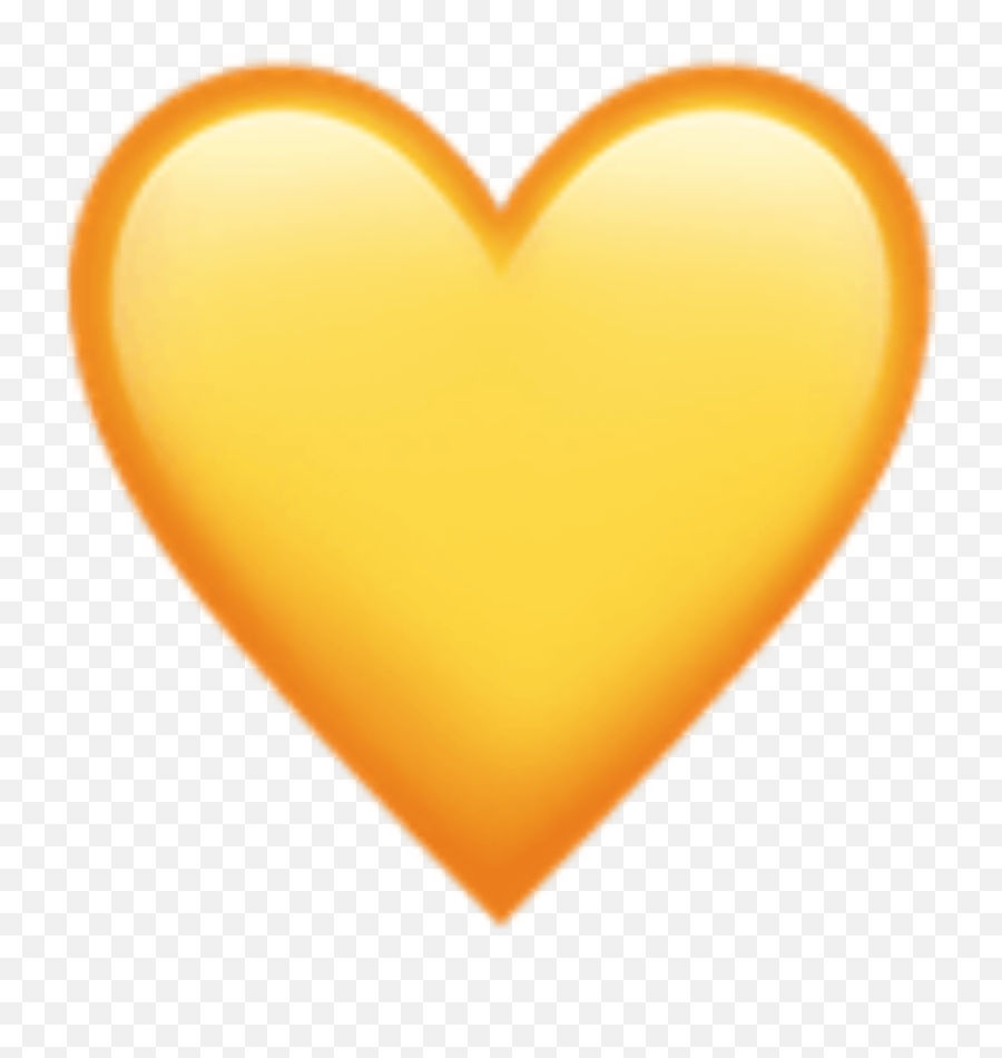 Aesthetic Yellow Heart - Novocomtop Iphone Yellow Heart Emoji,Printable Emoji Stickers