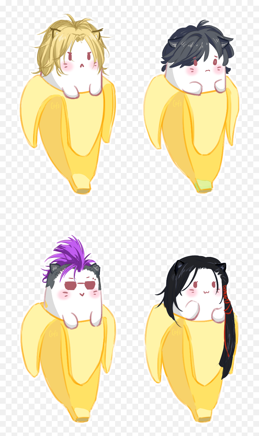 Bannana Png - Banana Fish Emoji,Flying Fish Emoji