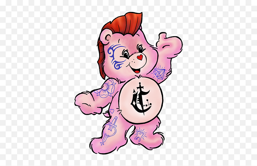 About Carebear - Tattooed Care Bear Emoji,Emotion Expressing Tattoos