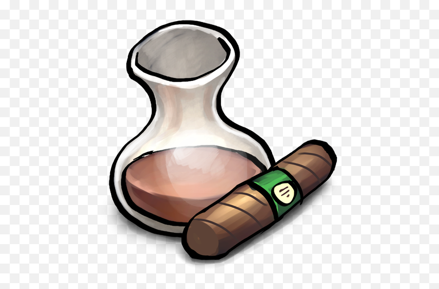 Whiskey Carafe With Cigar Vector Icons Free Download In Svg - Cigars Emoji,Cybermen Emoticon