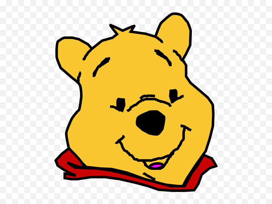 Pooh Bear Clipart - Transparent Pooh Bear Face Png Emoji,Winnie The Pooh And Emotions
