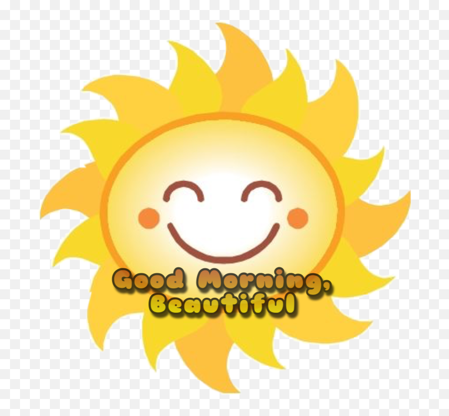 Goodmorning Sunsticker Happysun Sticker By Nancy - Sun Clip Art Emoji,Good Morning Emoticon