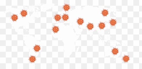 Assim Saúde - Coronavírus World Map White Outline Clipart Emoji,Emoticon Coçar O Saco