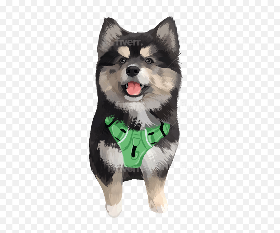 Draw Your Dog Or Any Pets Into Cartoon - Finnish Lapphund Emoji,Old English Sheep Dog Emoji