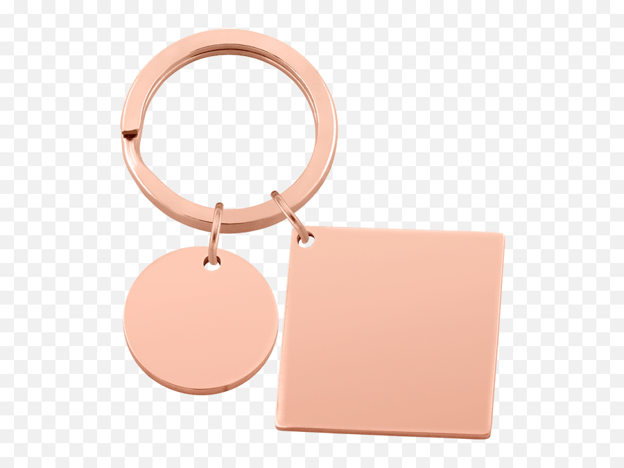 Circle And Square Calendar Engraved Keyring - Keychain Emoji,Emojis Key Chain
