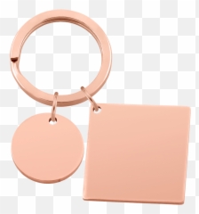 Circle And Square Calendar Engraved Keyring - Keychain Emoji,Emojis Key Chain