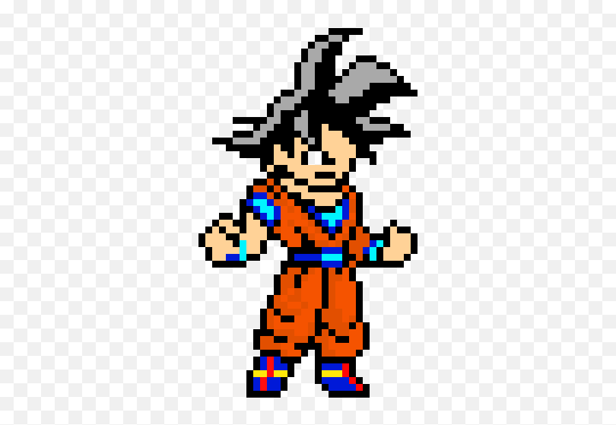 Pixel Art Gallery - Goku Pixel Art Ssj Emoji,Emoticons For Muelin