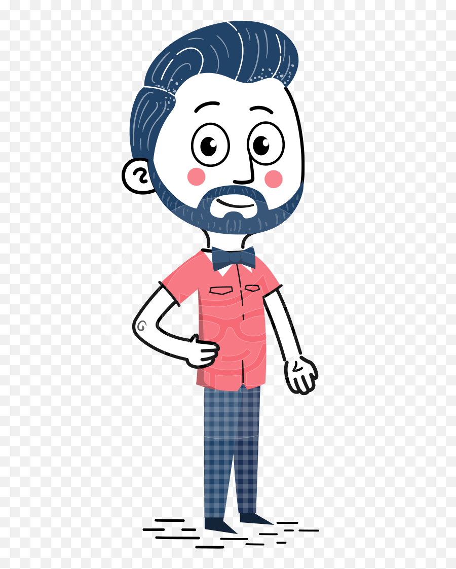 Hand Drawn Illustration Of Businessman - Fictional Character Emoji,Drawn Character Stunned Emotion
