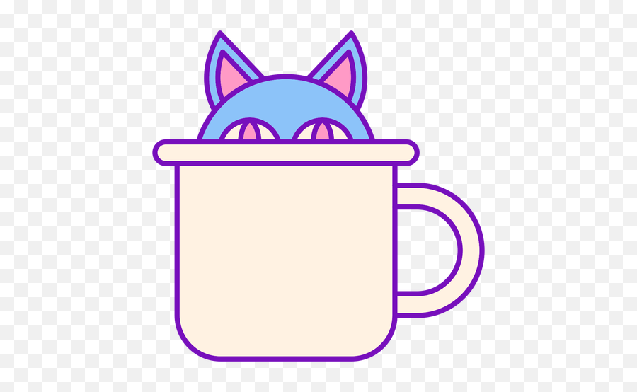 Magician Colored Cat Cup Stroke Transparent Png U0026 Svg Vector Emoji,Peek A Boo Emoji Gif