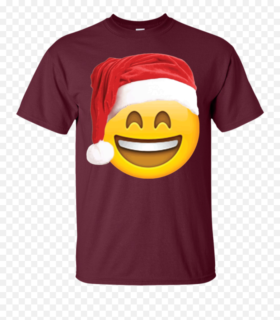 Emoji Christmas Shirt Smiley Face Santa Hat Family Set T - Happy,Chad Emoji