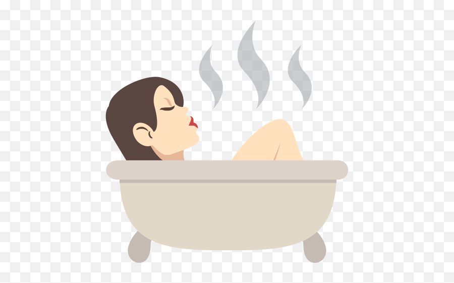 Persona En La Bañera Tono De Piel Claro Descarga De Emoji,Bath Emoji