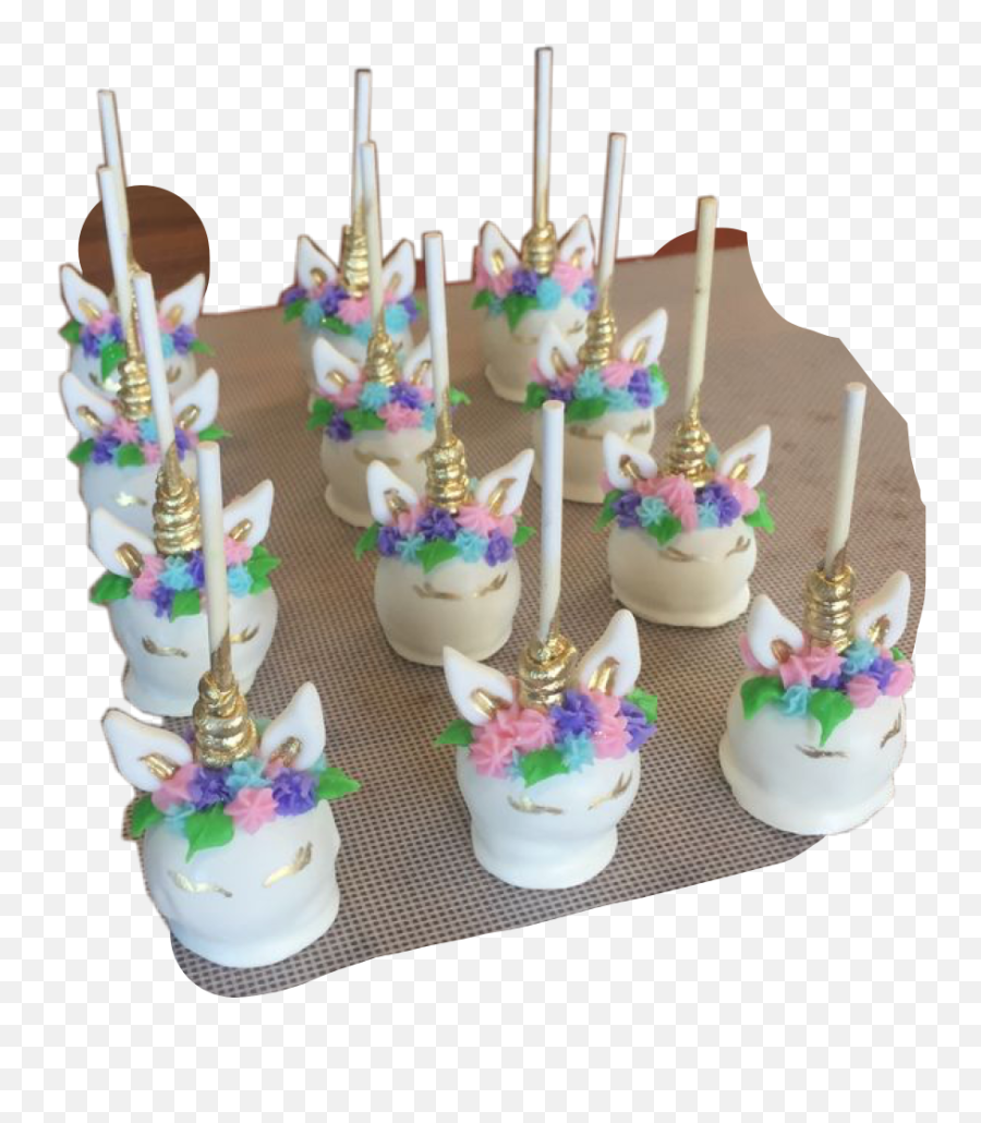Unicorn Cakepops Yummy Sticker - Cake Decorating Supply Emoji,How To Make Emoji Cake Pops