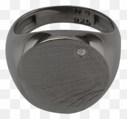 Circle Diamond Ring In Shiny Oxiddized Emoji,Emoticon Ring