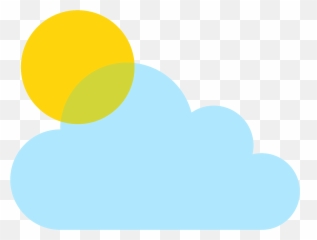 White Sun With Small Cloud - Dot Emoji,Small Emoji Pictures