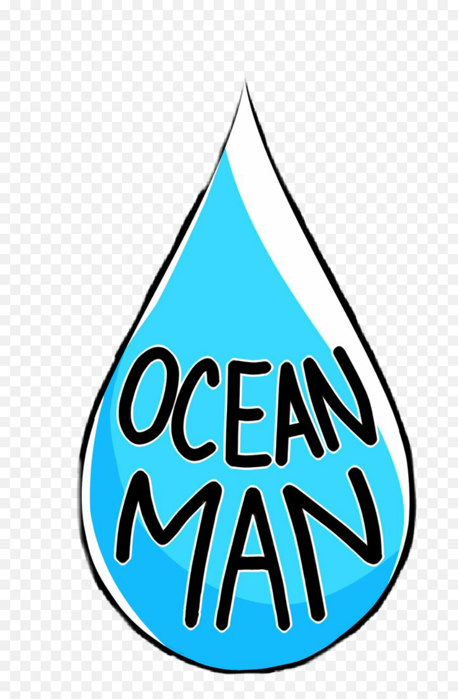 Oceanman Ocean Sticker - Vertical Emoji,Ocean Man Emoji