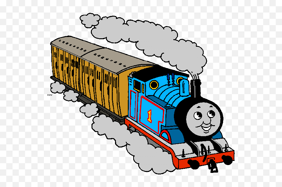 Free Clip Art Trains Clipart - Train Gif Thomas Clip Art Emoji,Railroad Emoji